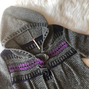Free People Hooded Swing Cardigan Sweater
